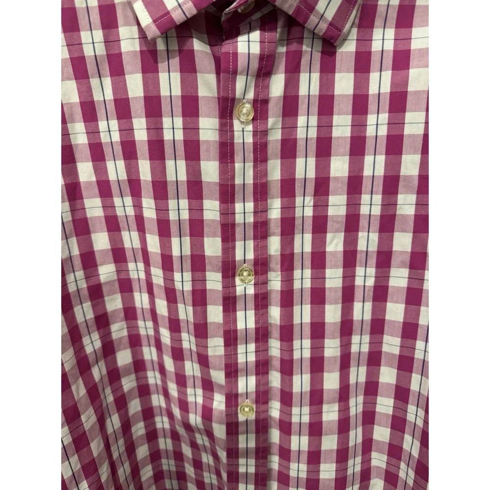 BANANA REPUBLIC Men's Long Sleeve Shirt XXL 2XL 18-18 1/2 36in. Violet Blue Sexy